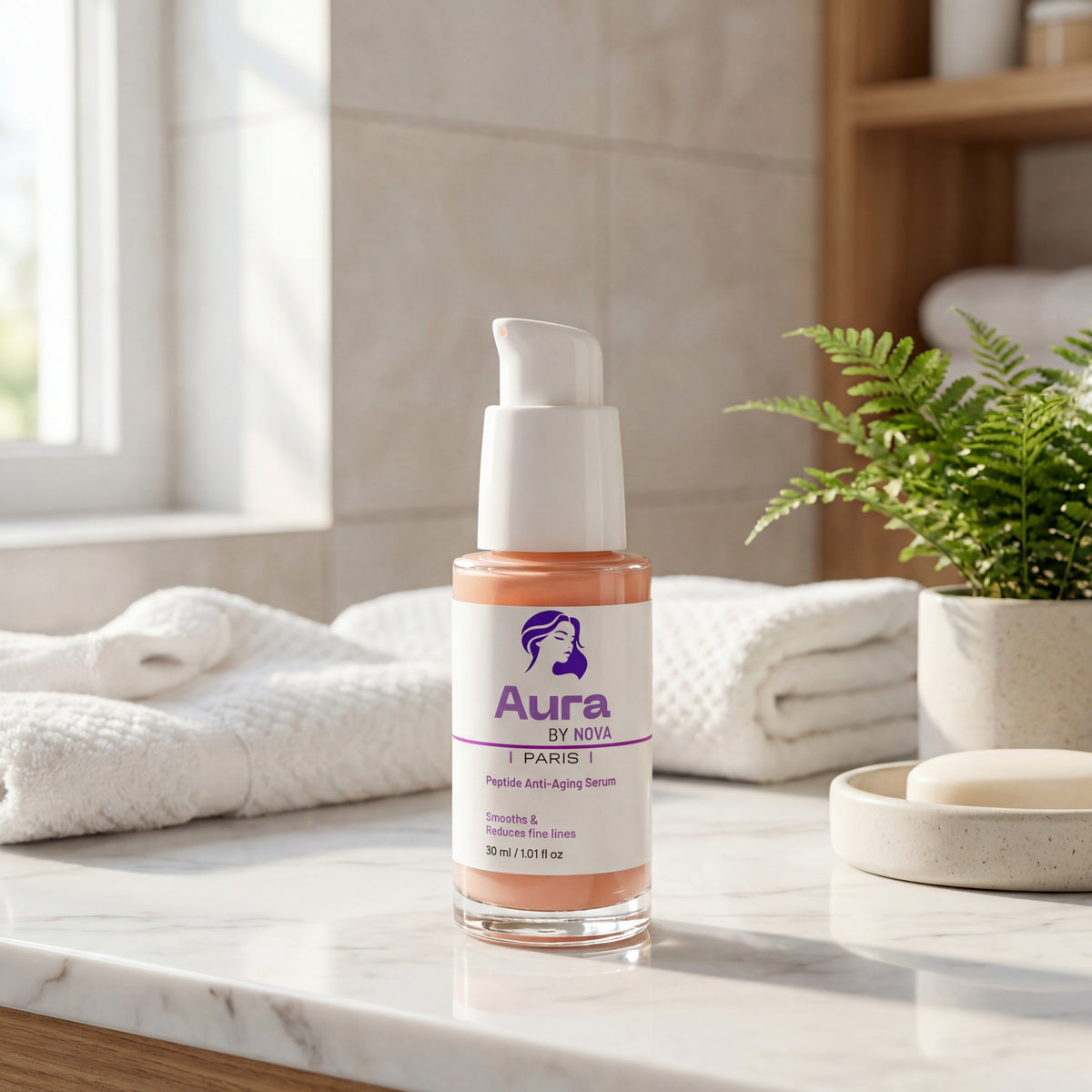 Peptide Anti-Aging Serum - Aura BY NOVA | PARIS