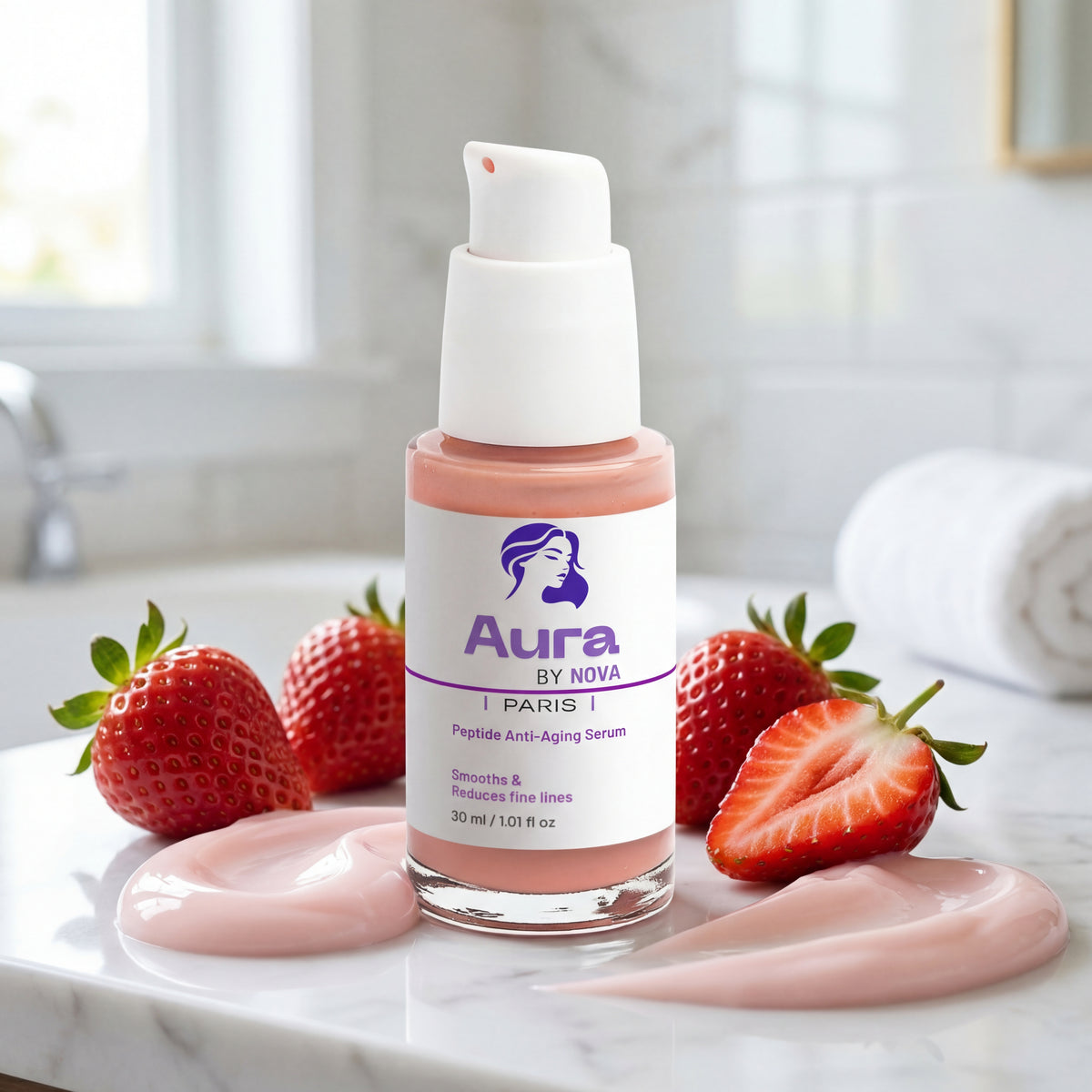Peptide Anti-Aging Serum - Aura BY NOVA | PARIS