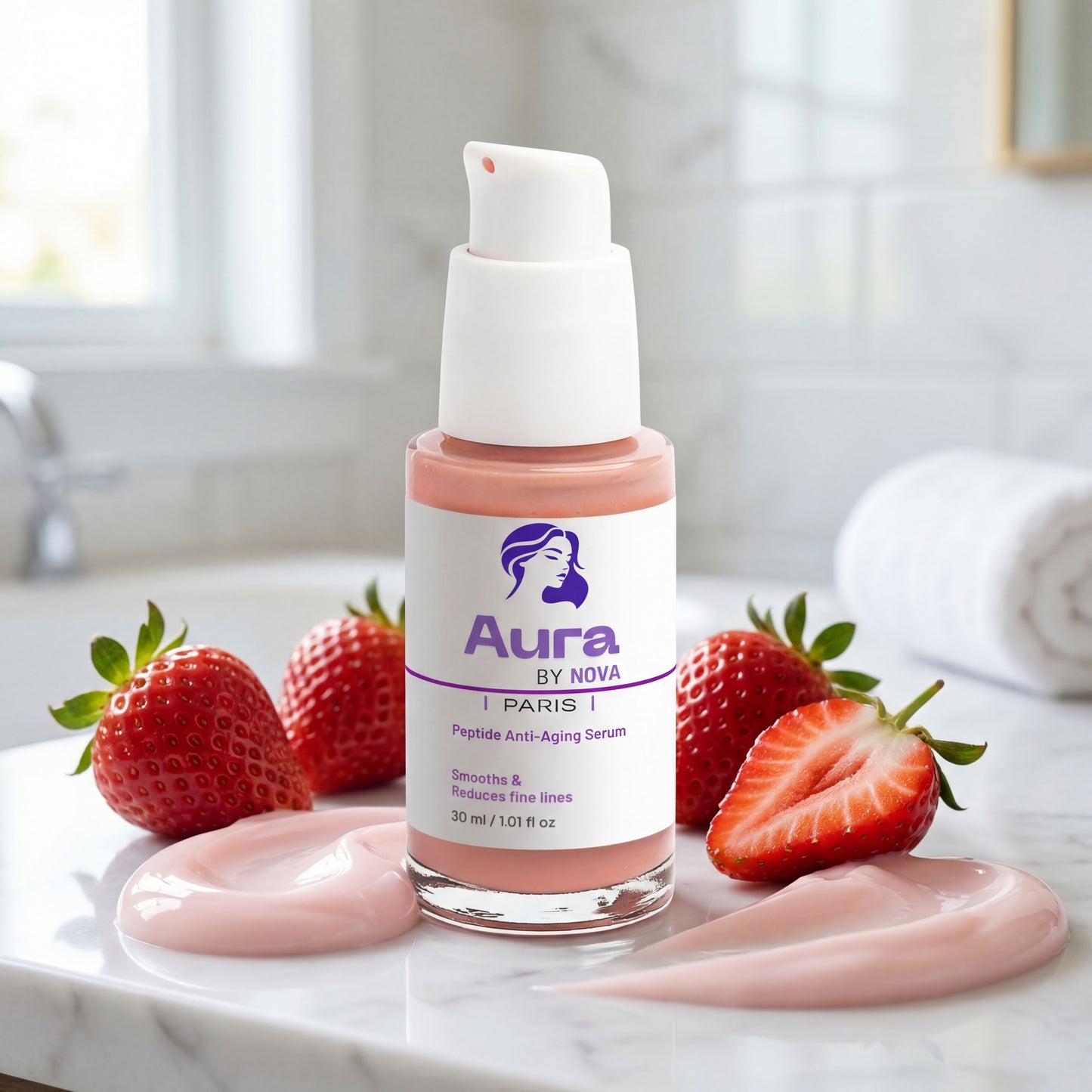 Peptide Anti-Aging Serum - Aura BY NOVA | PARIS